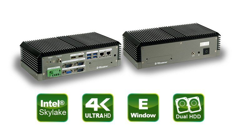 ECN-360A-ULT3 – Lüfterloser Embedded PC mit E-Window Funktion