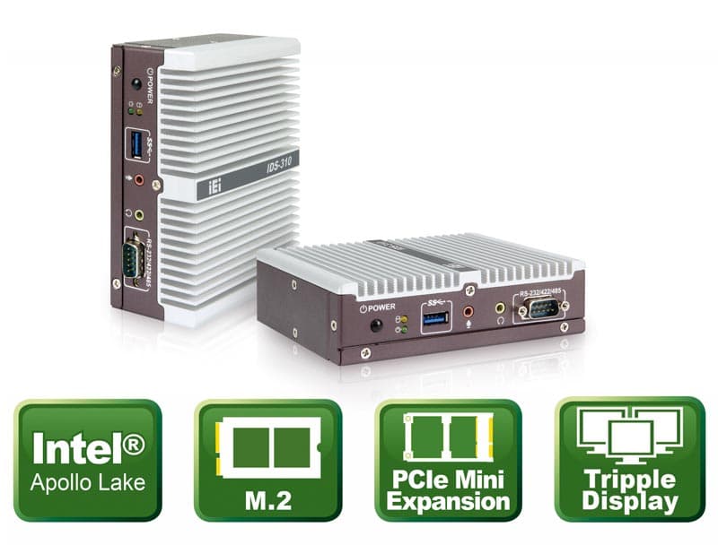 Compact Apollo Lake Embedded PC with Triple HDMI