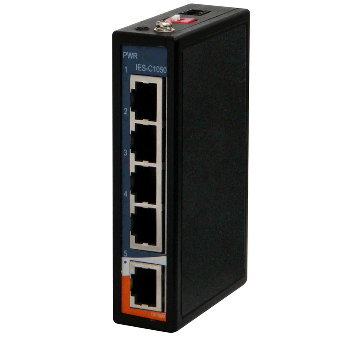 5-port unmanaged Fast Ethernet switch for industrial use