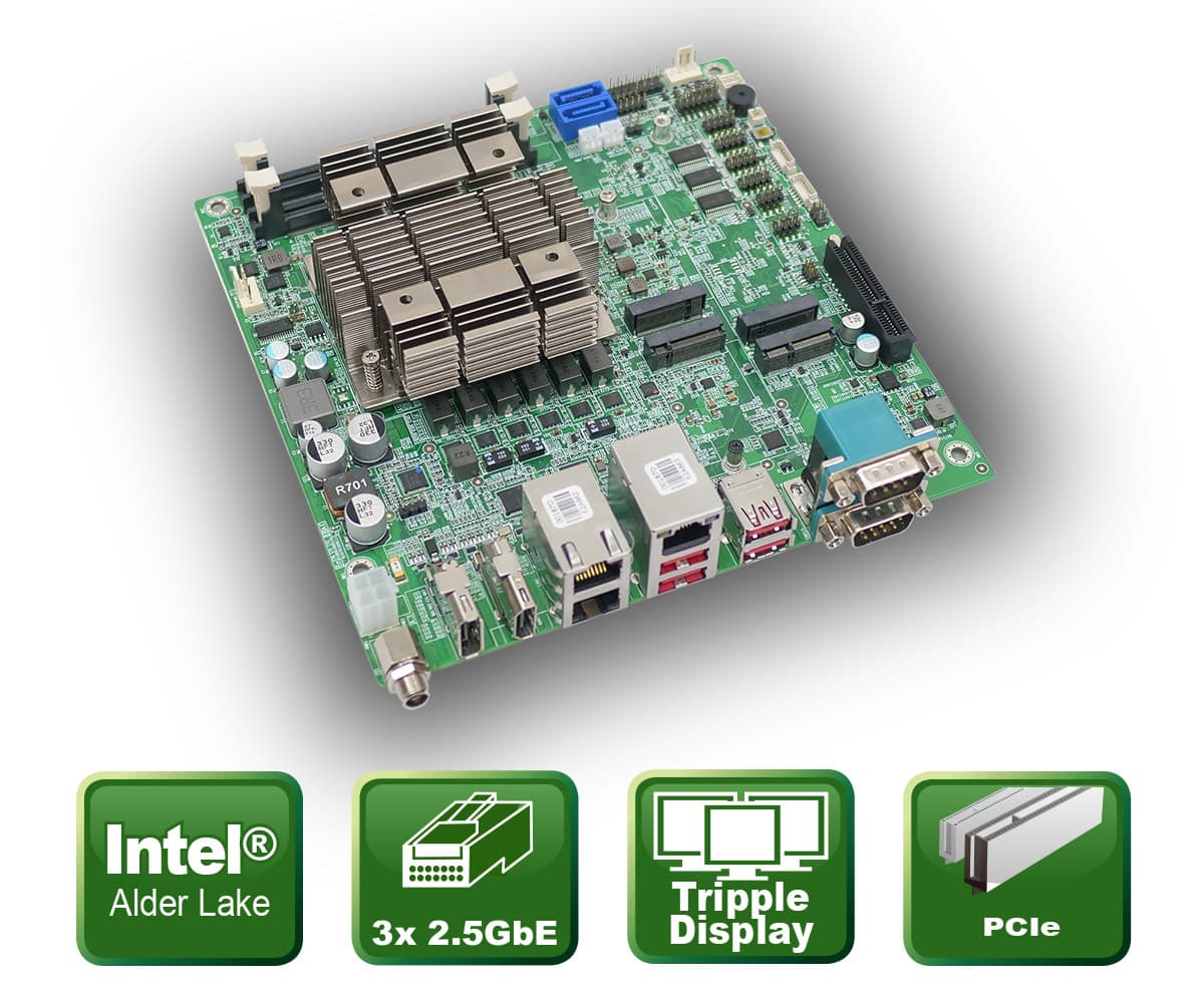 High-performance mini-ITX mainboard for the 12th and 13th Intel® generation