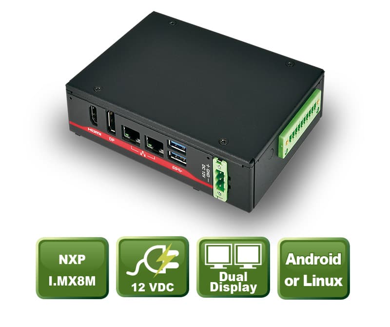 Mini-Embedded PC with NXP® i.MX8M SoC and PI Pin Header