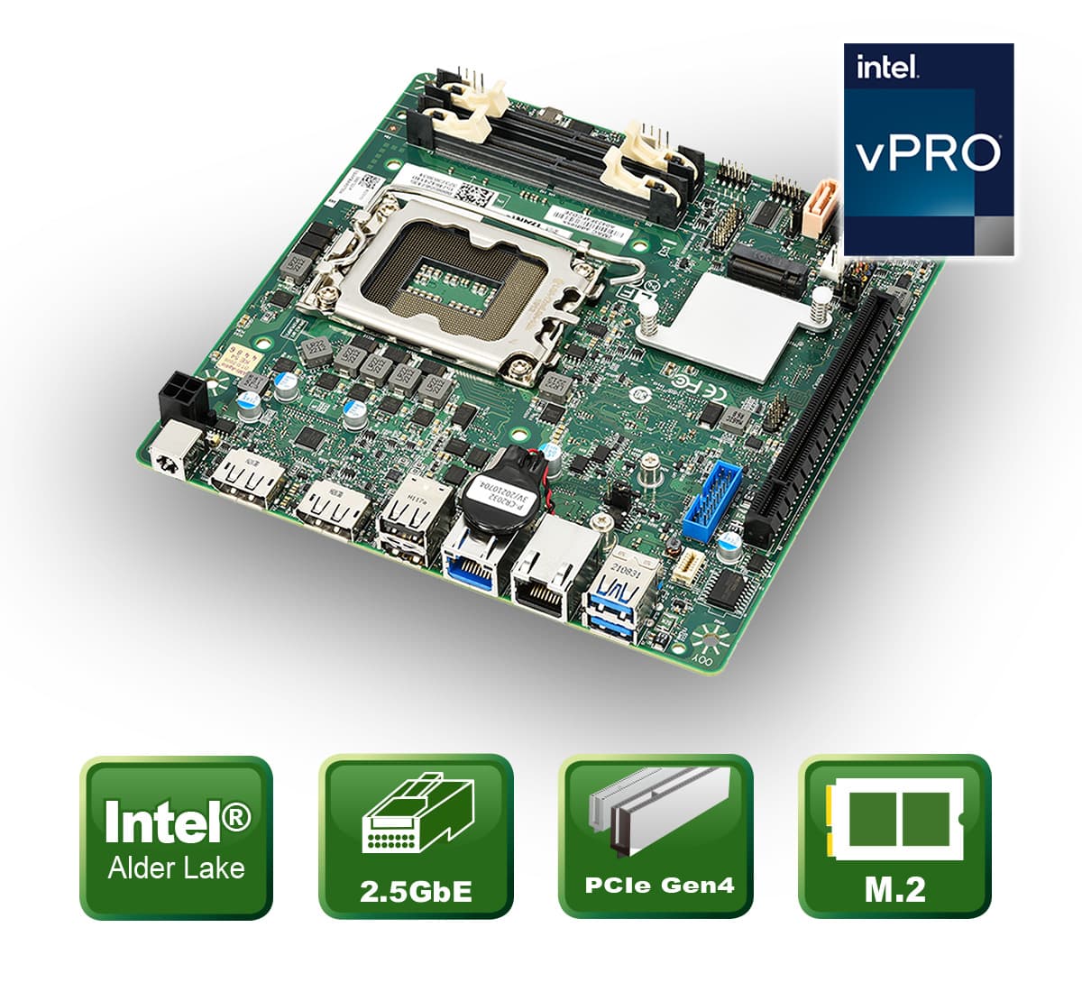 Mini-ITX Board mit Intel ® Q670 Chipsatz