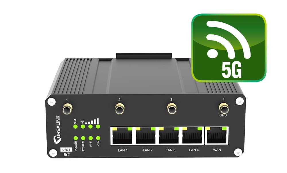 Industrial 5G router with versatile expansion options
